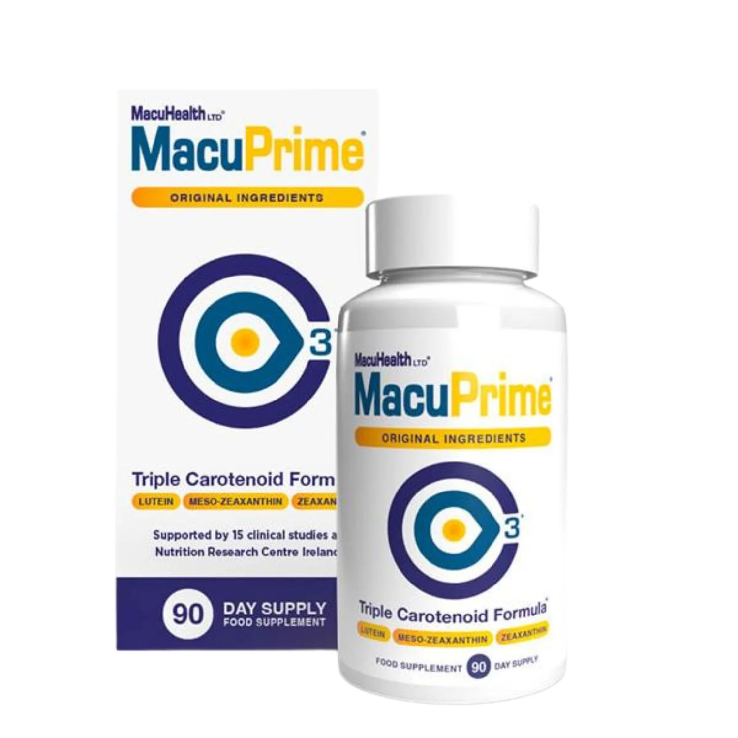 MacuHealth MacuPrime Triple Carotenoid Formula 90 Capsules