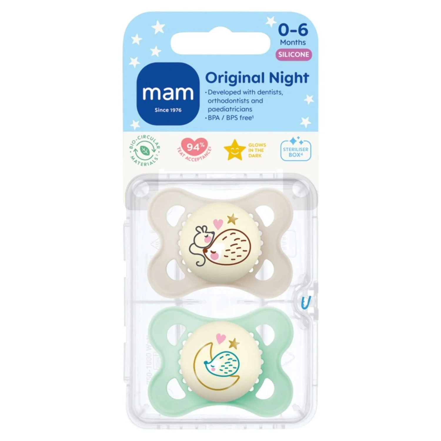 Mam Pure Night Soother 2-6 Months