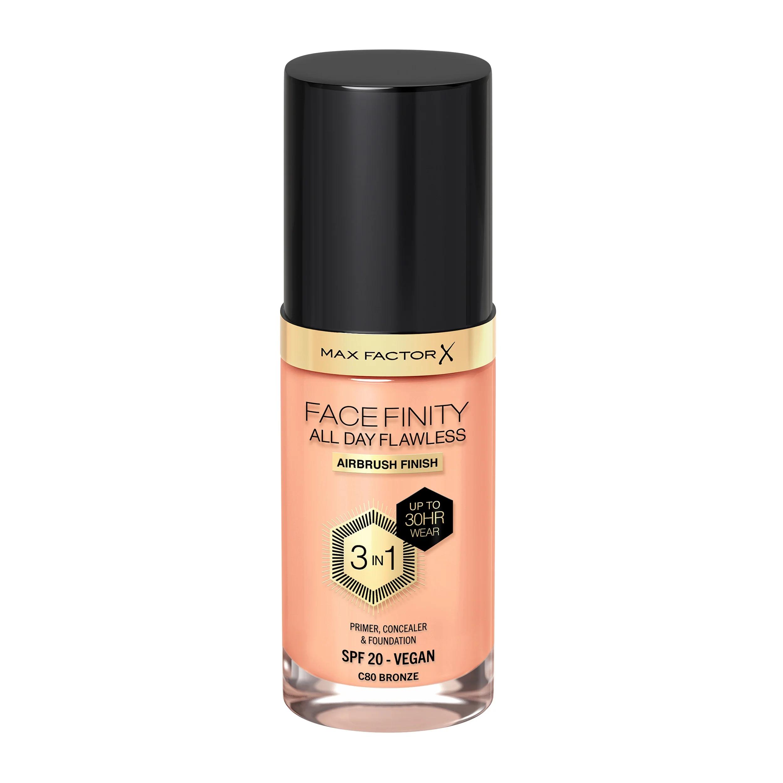 Max Factor All Day Flawless Foundation 80 Bronze 30ML