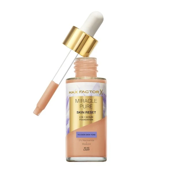 Max Factor Miracle Pure Serum Foundation 40-60 Light 30ML