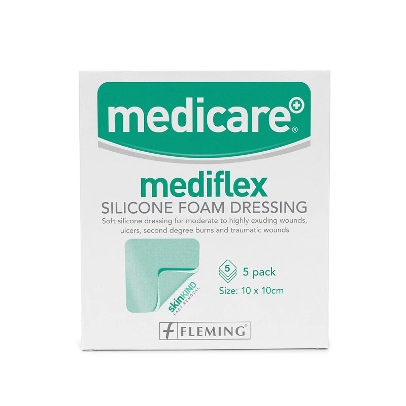 Mediflex Silicone Foam Dressing 10 x 10cm