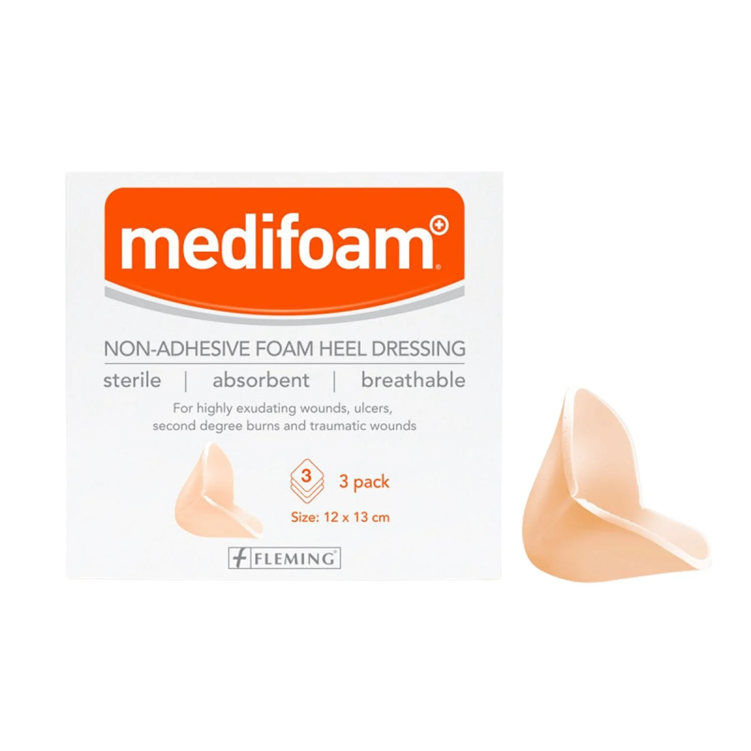 Medifoam Non-Adhesive Foam Heel Dressing 12 x 13cm