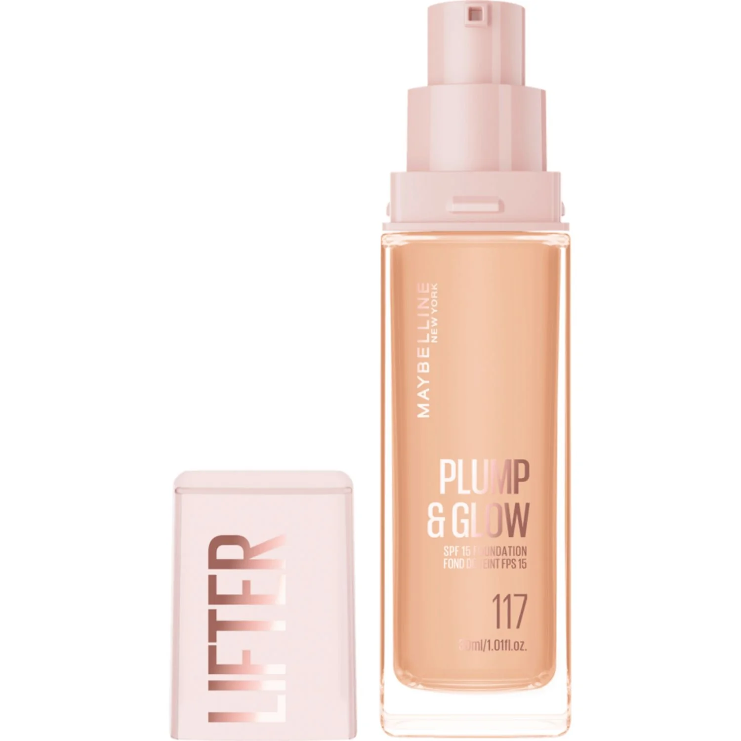 Maybelline Lifter Plump & Glow Foundation 117