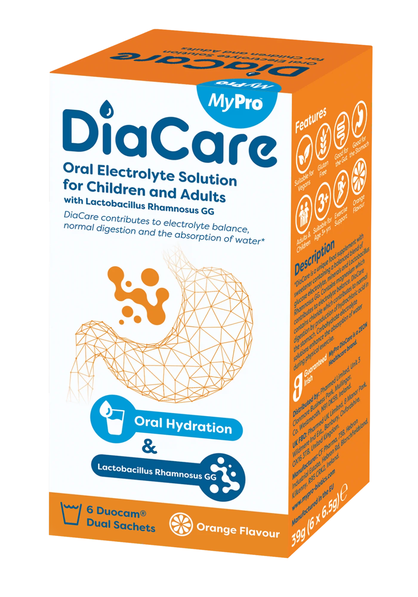 Mypro Diacare Electrolyte Powder Sachet 6 Pack