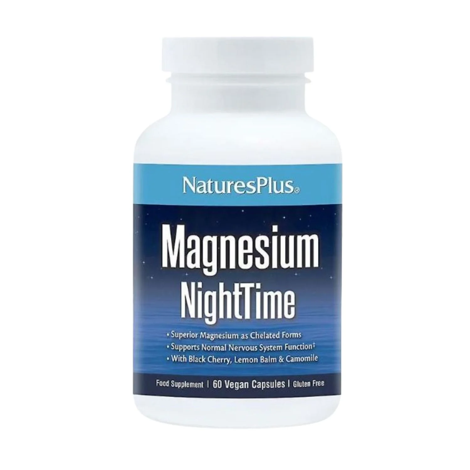 Natures Plus Magnesium Night Time 60 Capsules