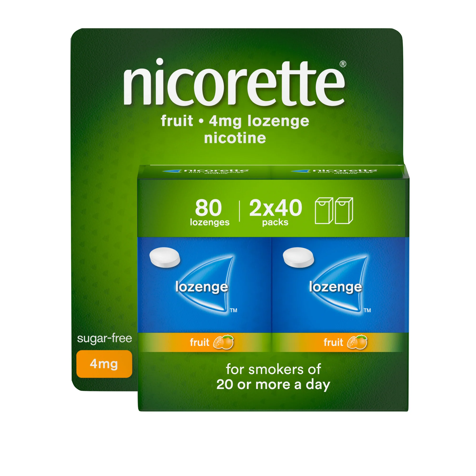 Nicorette Fruit Lozenge 4mg 80S