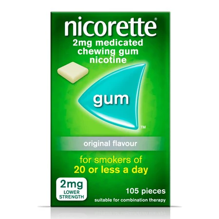 Nicorette 2mg Gum Classic (105 Pieces)