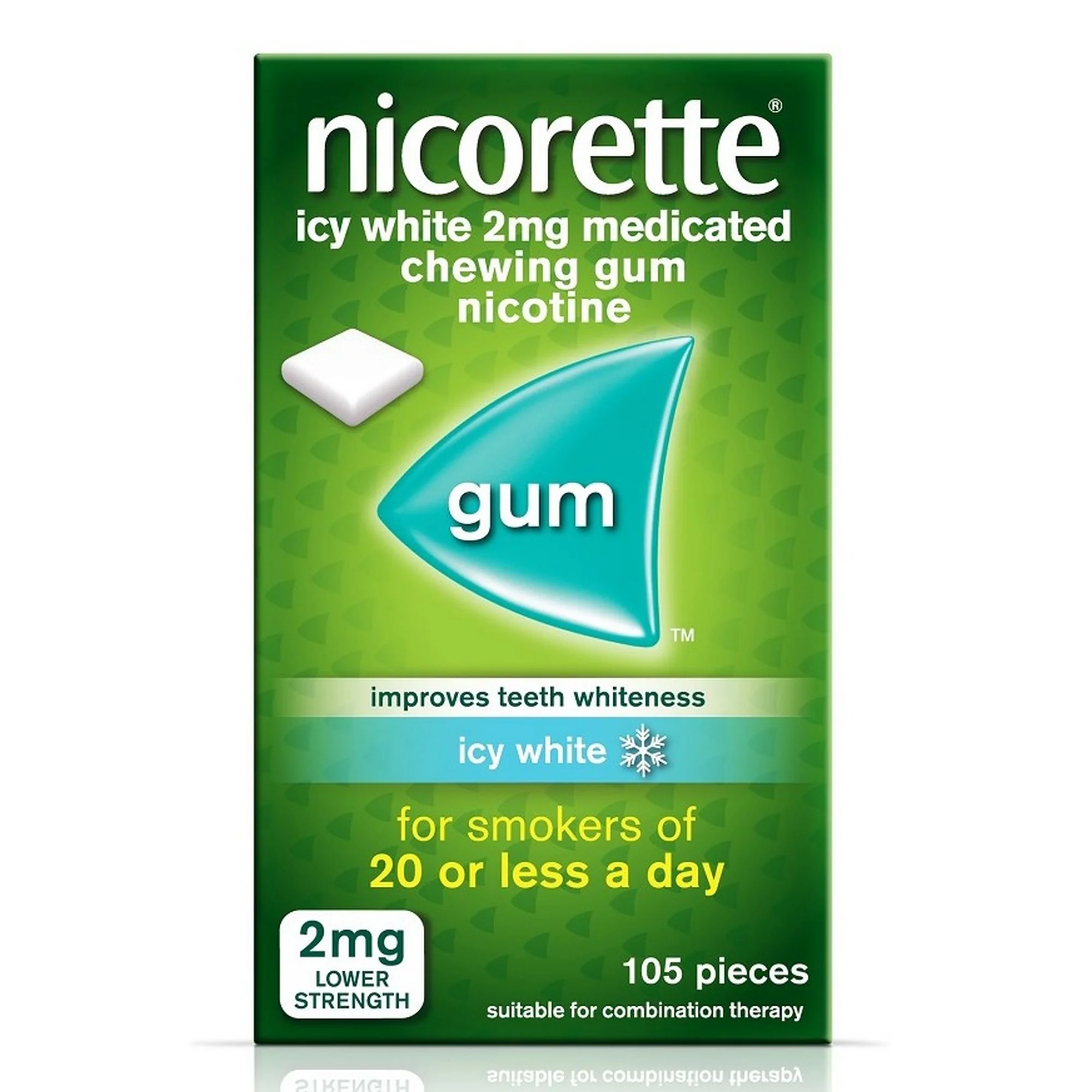 Nicorette 2mg Gum Icy White (105 Pieces)