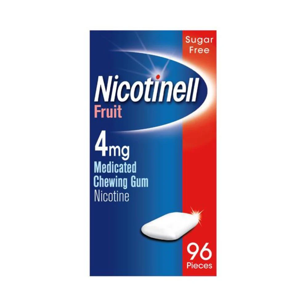 Nicotinell Nicotine Gum Stop Smoking Aid 4mg Fruit 96 Pack