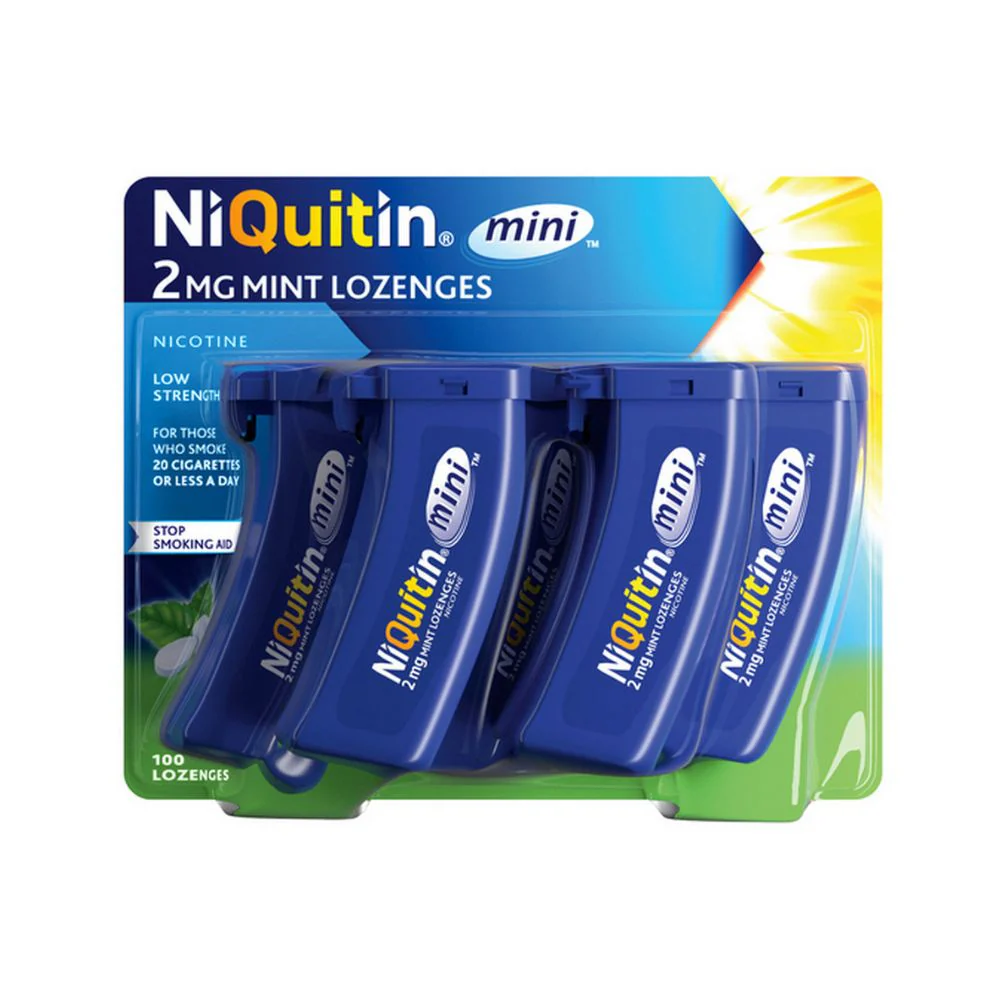 NiQuitin Mini 2mg Mint Lozenges 100's