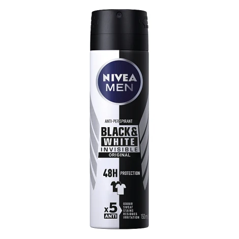 Nivea Black & White Anti-Perspirant Deodorant Spray 150ml