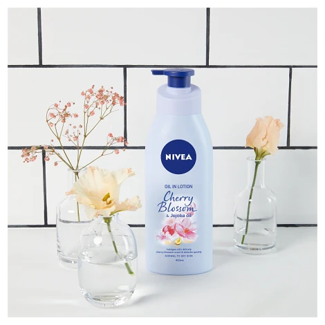 Nivea Cherry Blossom & Jojoba Oil in Lotion 400ml - Image 6