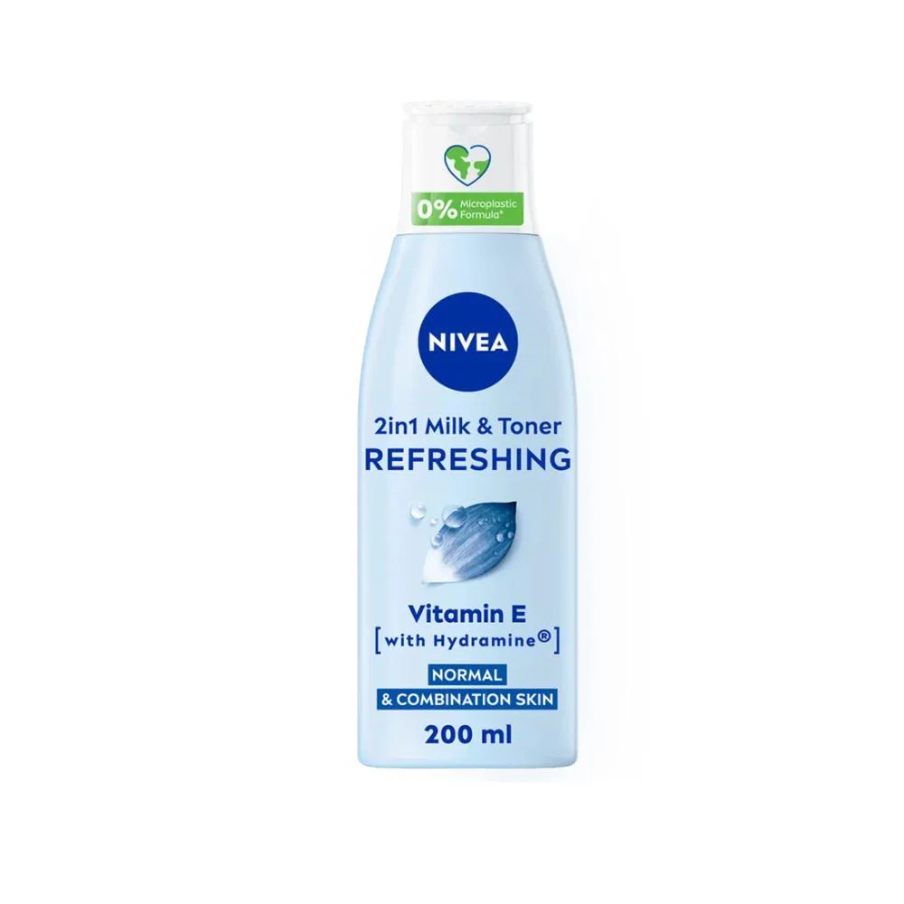 Nivea Refreshing 2-in-1 Milk & Toner 200ml