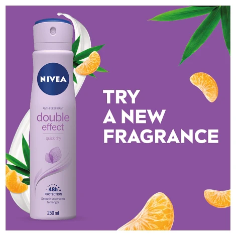 Nivea Double Effect Anti-perspirant Deodorant Spray 250ml - Image 4