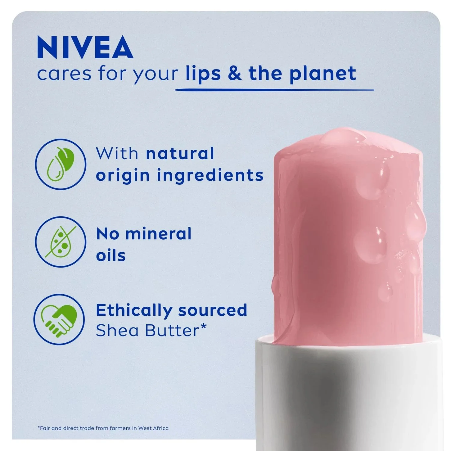Nivea Caring Lip Balm Pearly Shine - Image 2