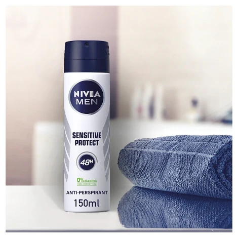 Nivea Men Sensitive Protect Antiperspirant Deodorant 150ml - Image 2