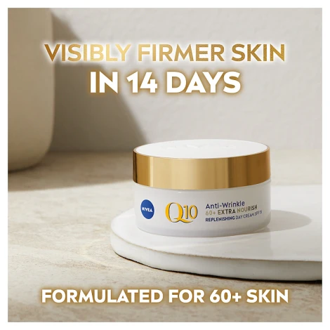 Nivea Q10 Power 60+ Anti-Wrinkle Day Cream 50ml - Image 3