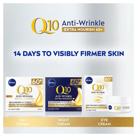 Nivea Q10 Power 60+ Replenishing Night Cream 50ml - Image 3