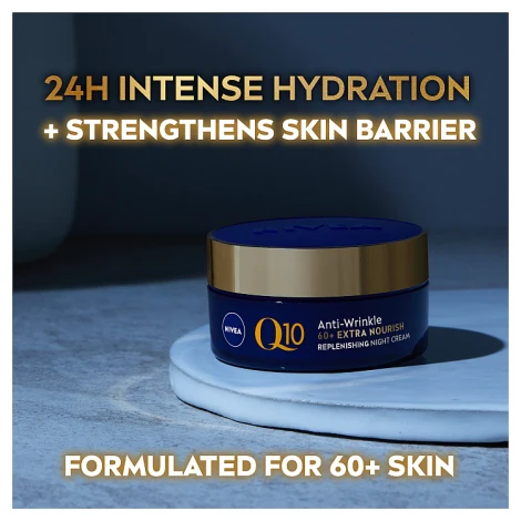 Nivea Q10 Power 60+ Replenishing Night Cream 50ml - Image 4
