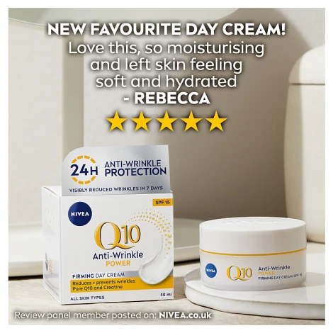 Nivea Q10 Power Anti-Wrinkle + Firming Day Cream 50ml - Image 5