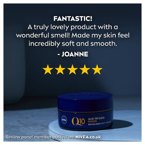 Nivea Q10 Power Anti-Wrinkle + Firming Night Cream 50ml - Image 3