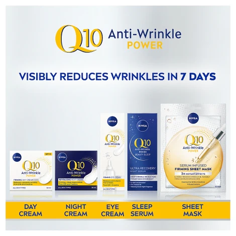 Nivea Q10 Power Anti-Wrinkle + Firming Night Cream 50ml - Image 5