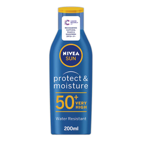 Nivea Sun Protect & Moisture Sun Lotion SPF50+ 200ml - Image 2