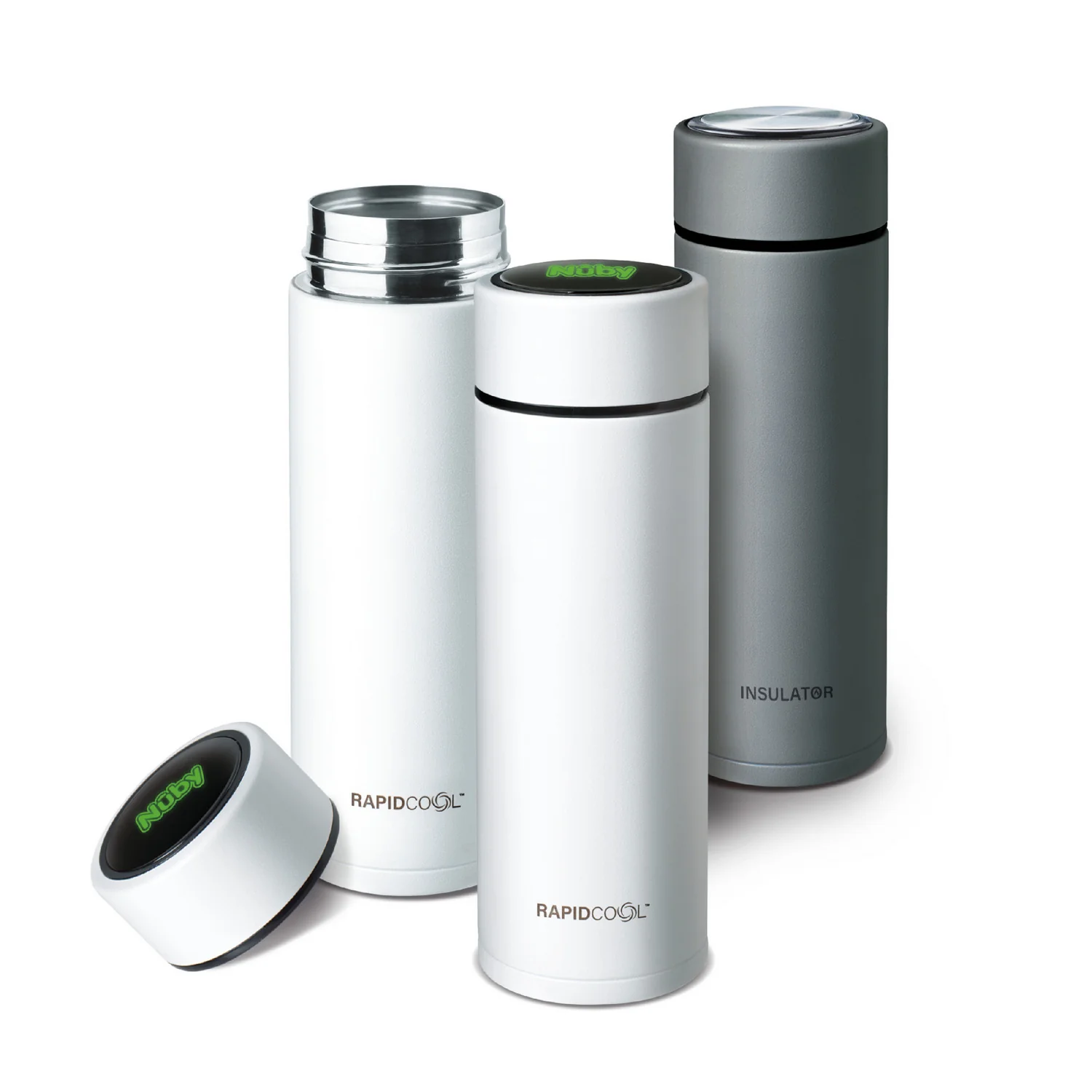 Nuby RapidCool 3 Piece Flask & Powder Dispenser Set