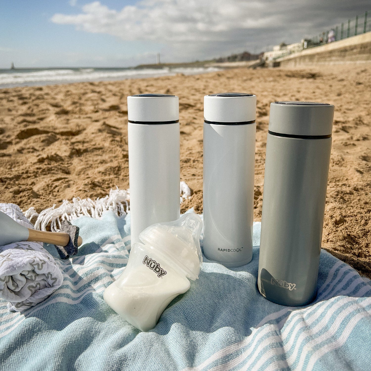 Nuby RapidCool 3 Piece Flask & Powder Dispenser Set - Image 2