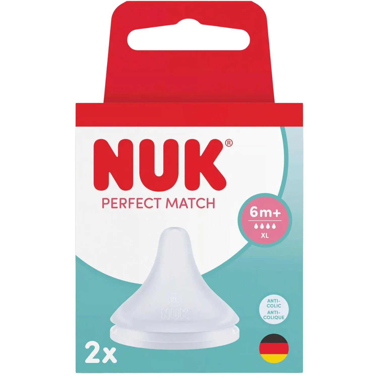 NUK Perfect Match Teat XL 6 months+ – 2 Pack
