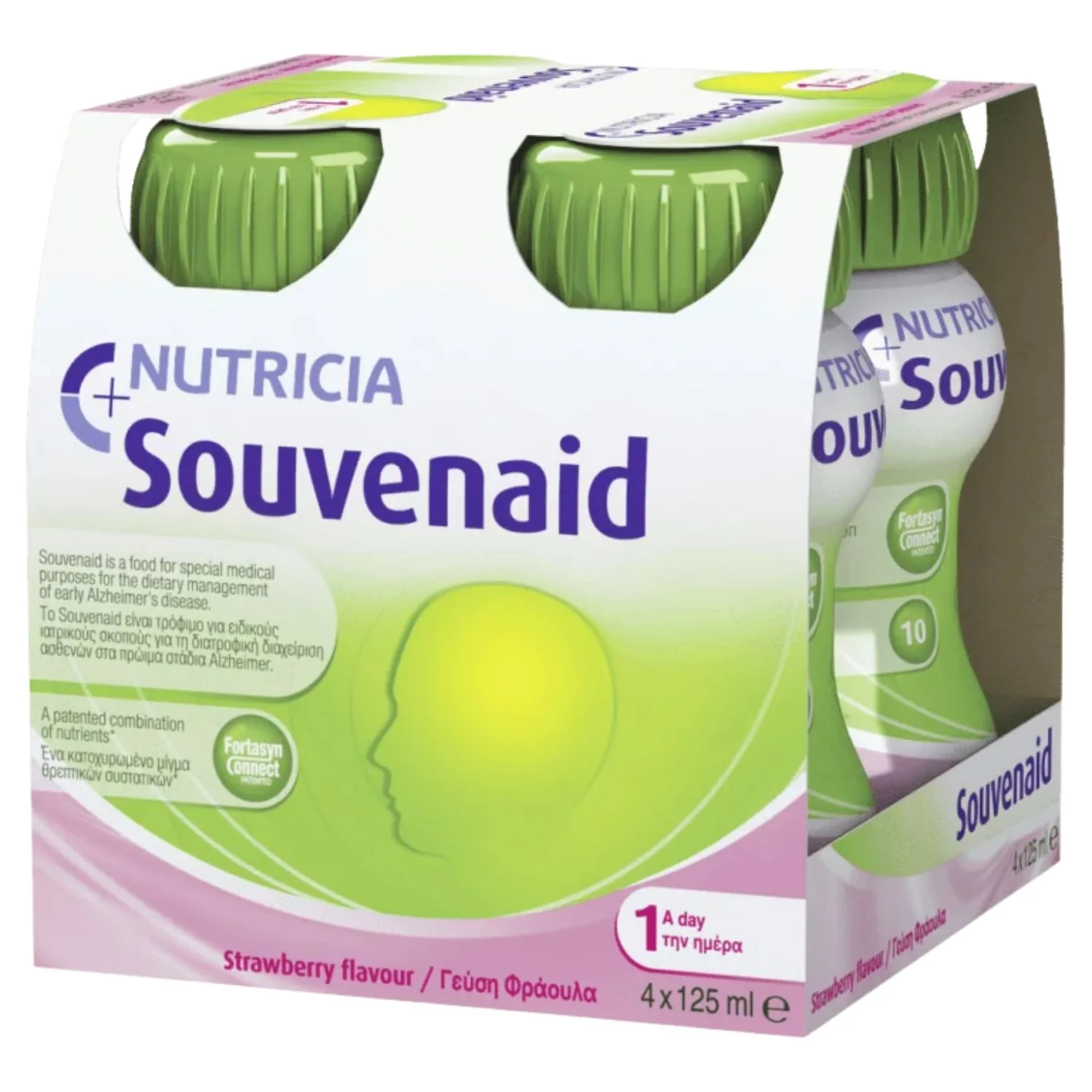 Nutricia Souvenaid Memory Drink 4 x 125ml – Strawberry Flavour