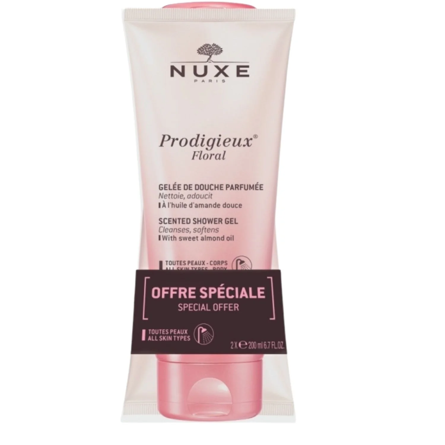 Nuxe Prodigieux Floral Scented Shower Gel Twin Pack 2 x 200ml