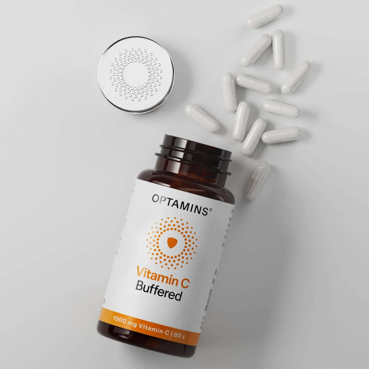 OPTAMINS Vitamin C Buffered 60 capsules - Image 2