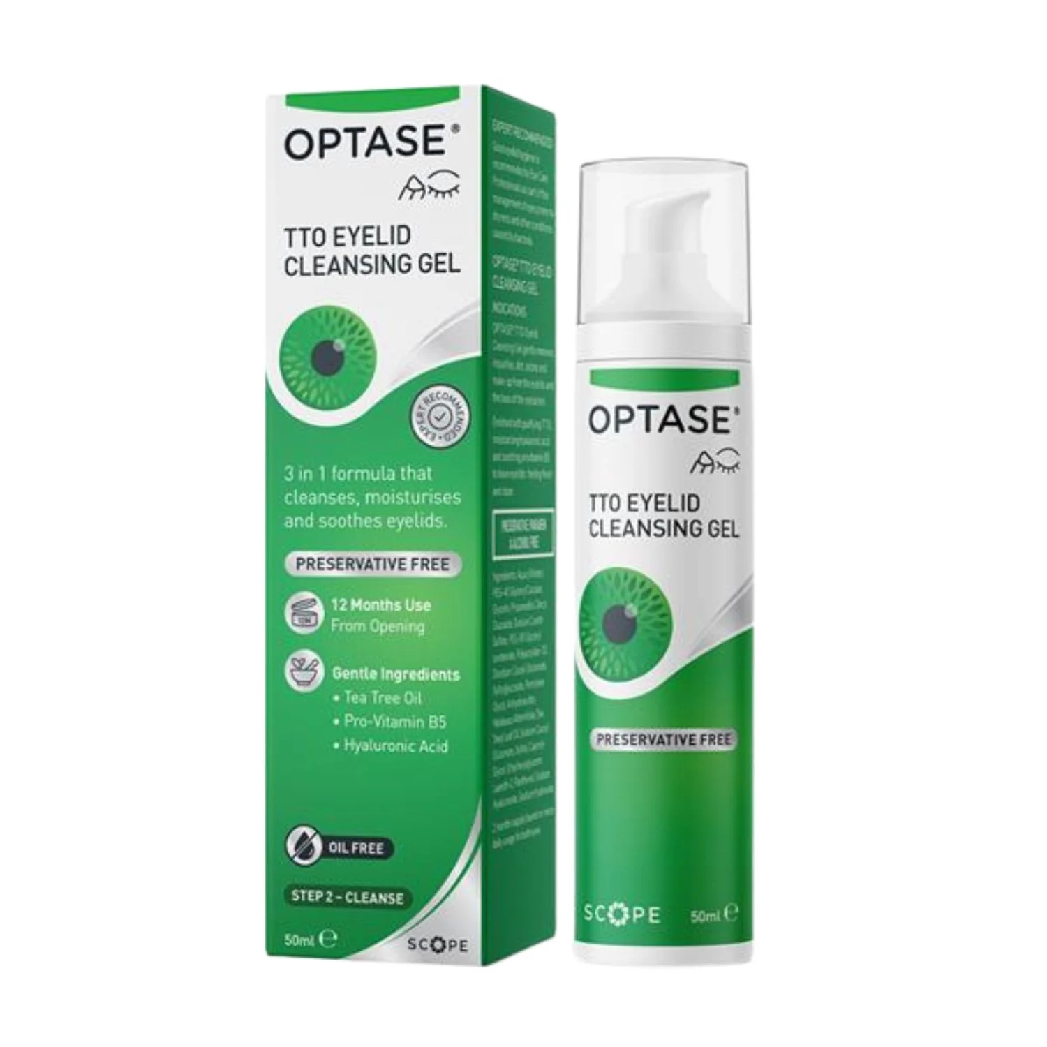 Optase TTO Eyelid Cleansing Gel – 50ml