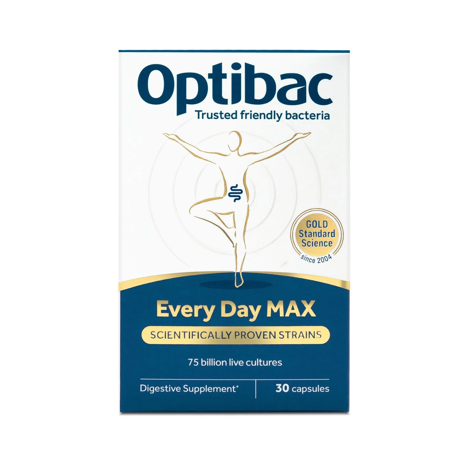 OptiBac For Every Day Max Probiotic 30 Capsules - Digestive Support