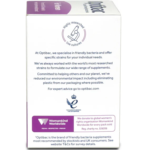 OptiBac Intimate Flora For Women 30 Capsules - Vaginal Health Support - Image 3