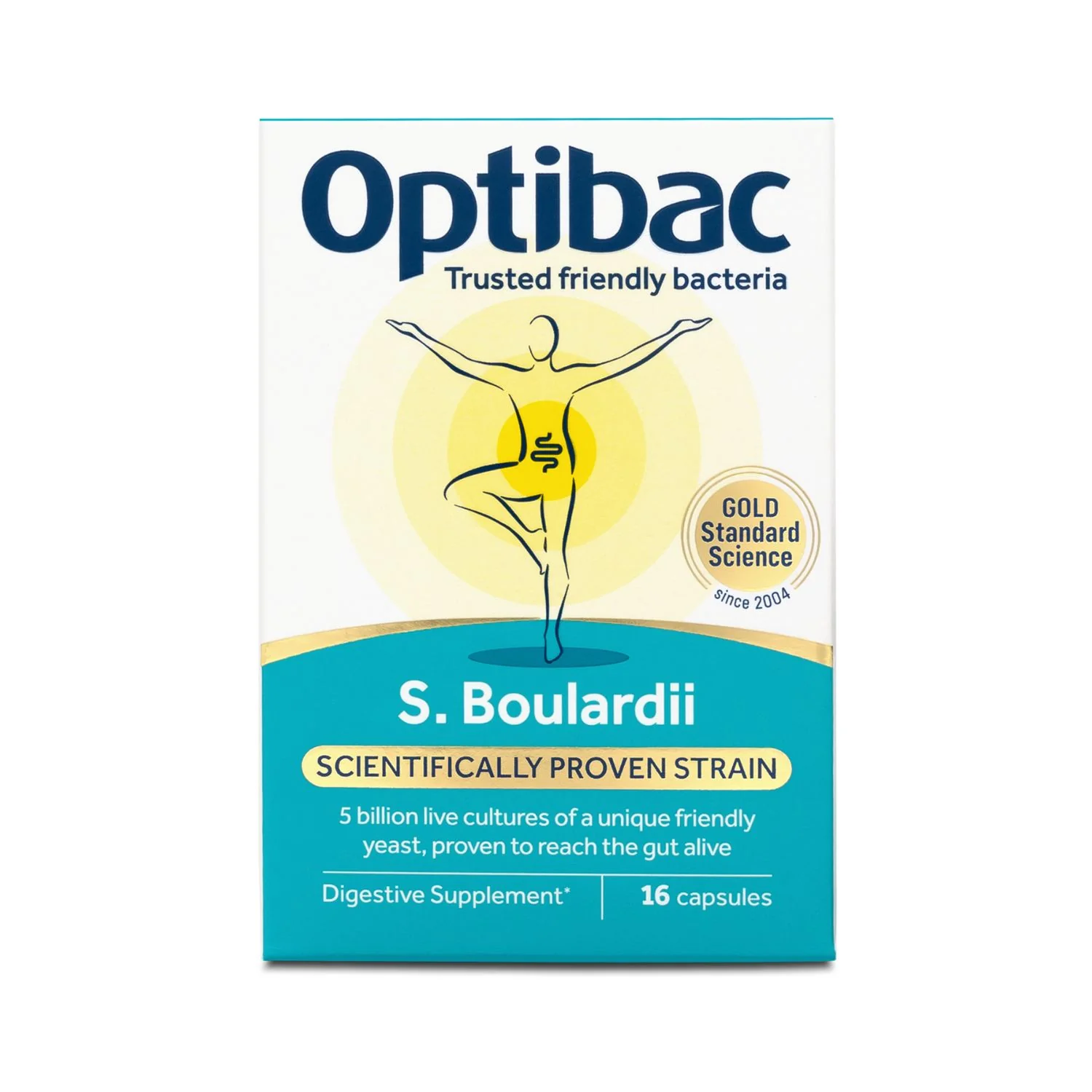 Optibac Saccharomyces Boulardii Bowel Calm 16 Capsules