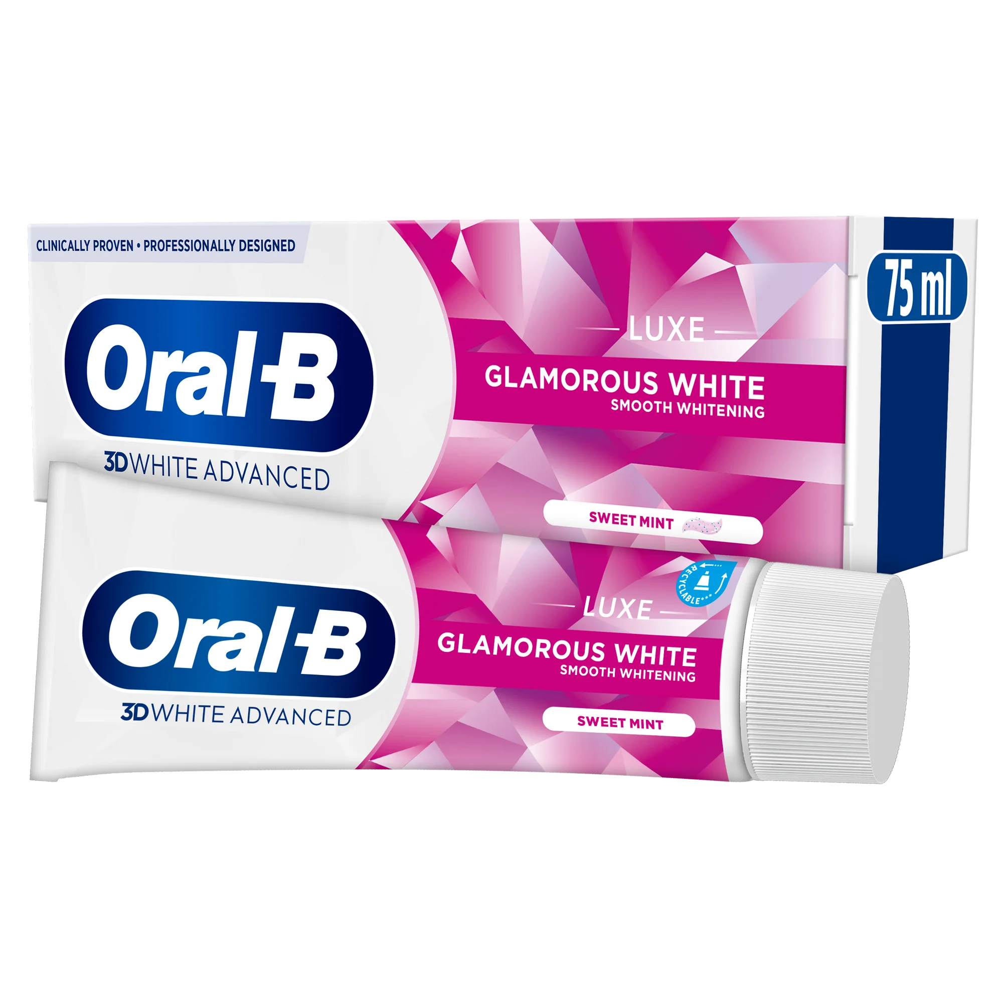Oral B 3DWhite Luxe Glamorous White toothpaste 75ML
