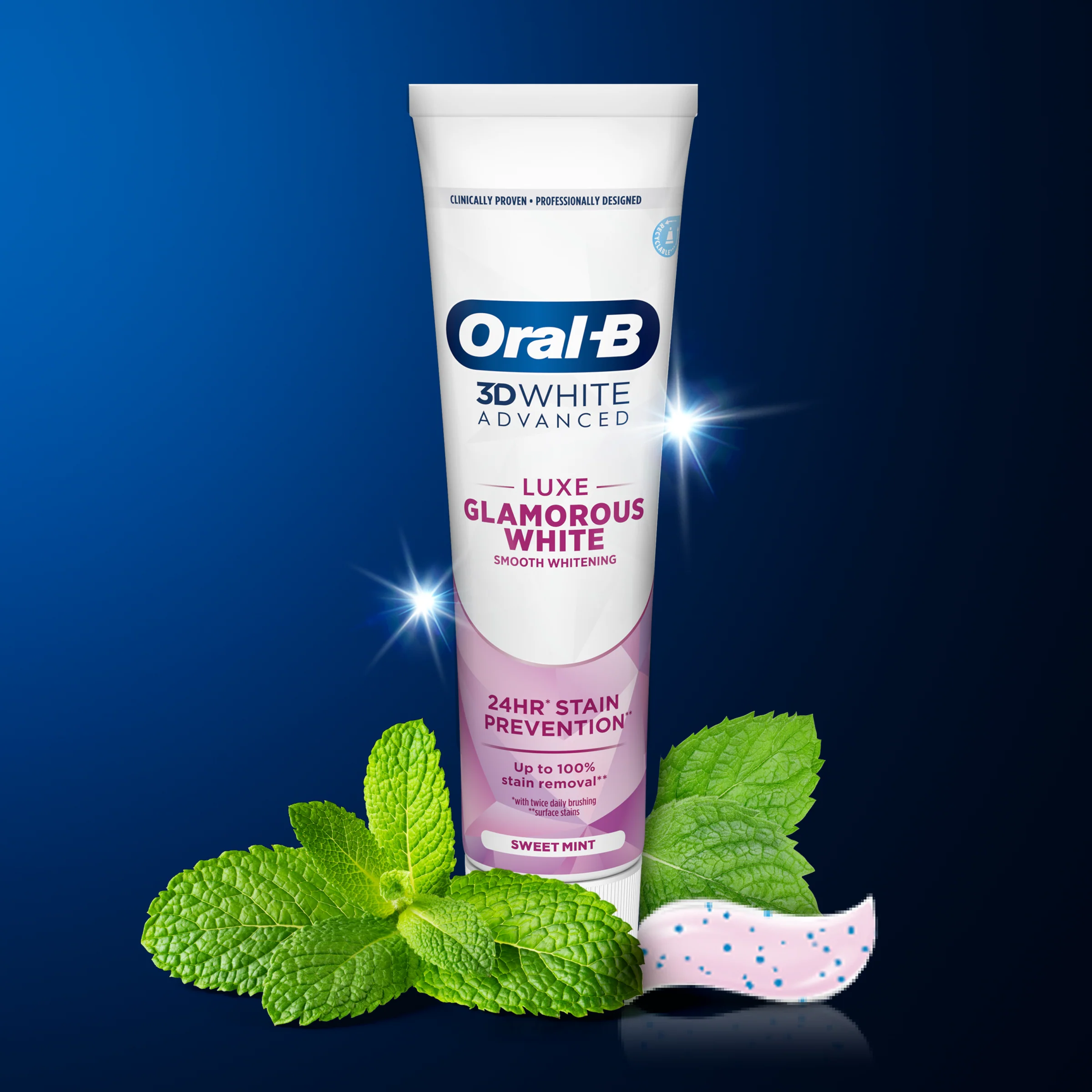 Oral B 3DWhite Luxe Glamorous White toothpaste 75ML - Image 4