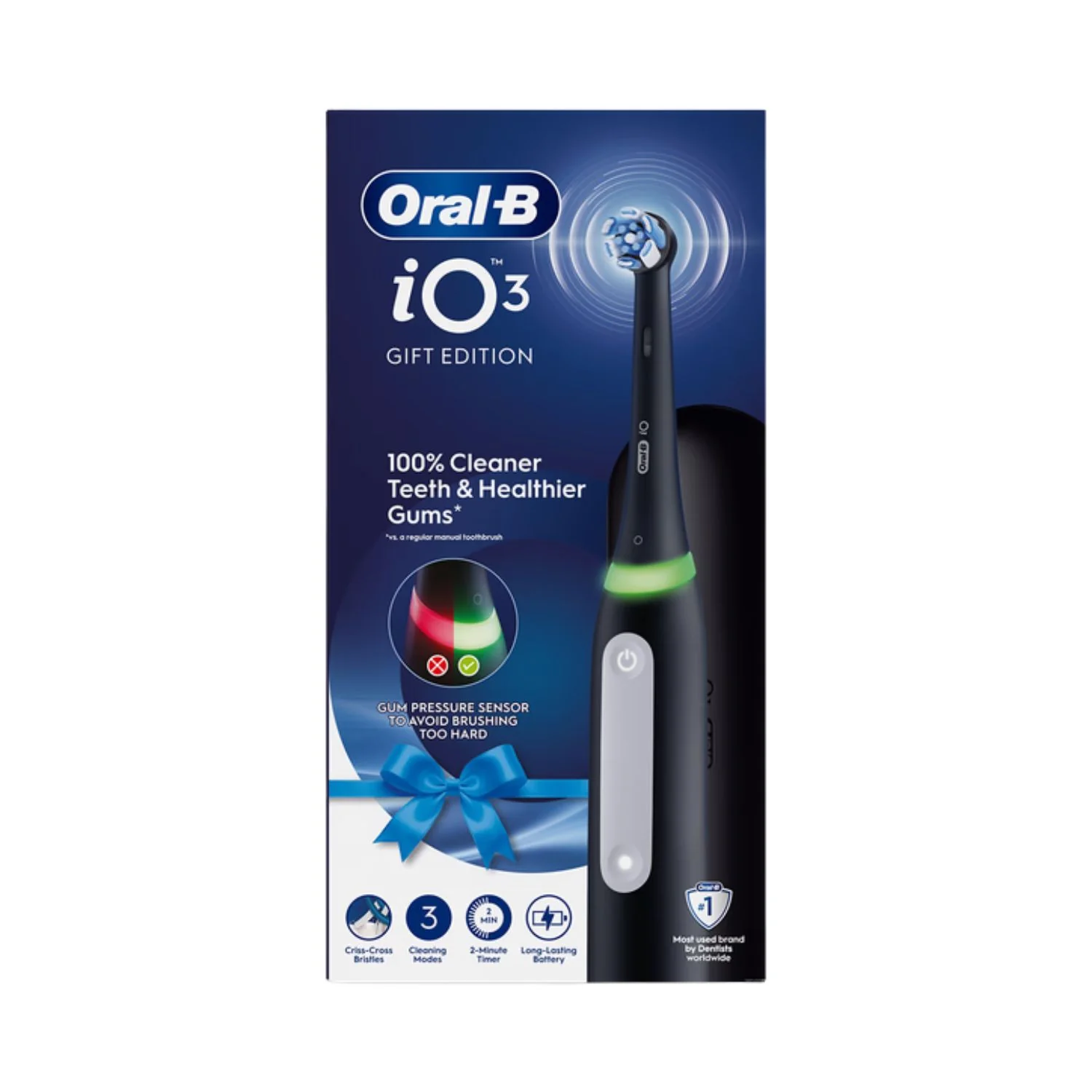 Oral B iO3 Matte Black Electric Toothbrush and Travel Case