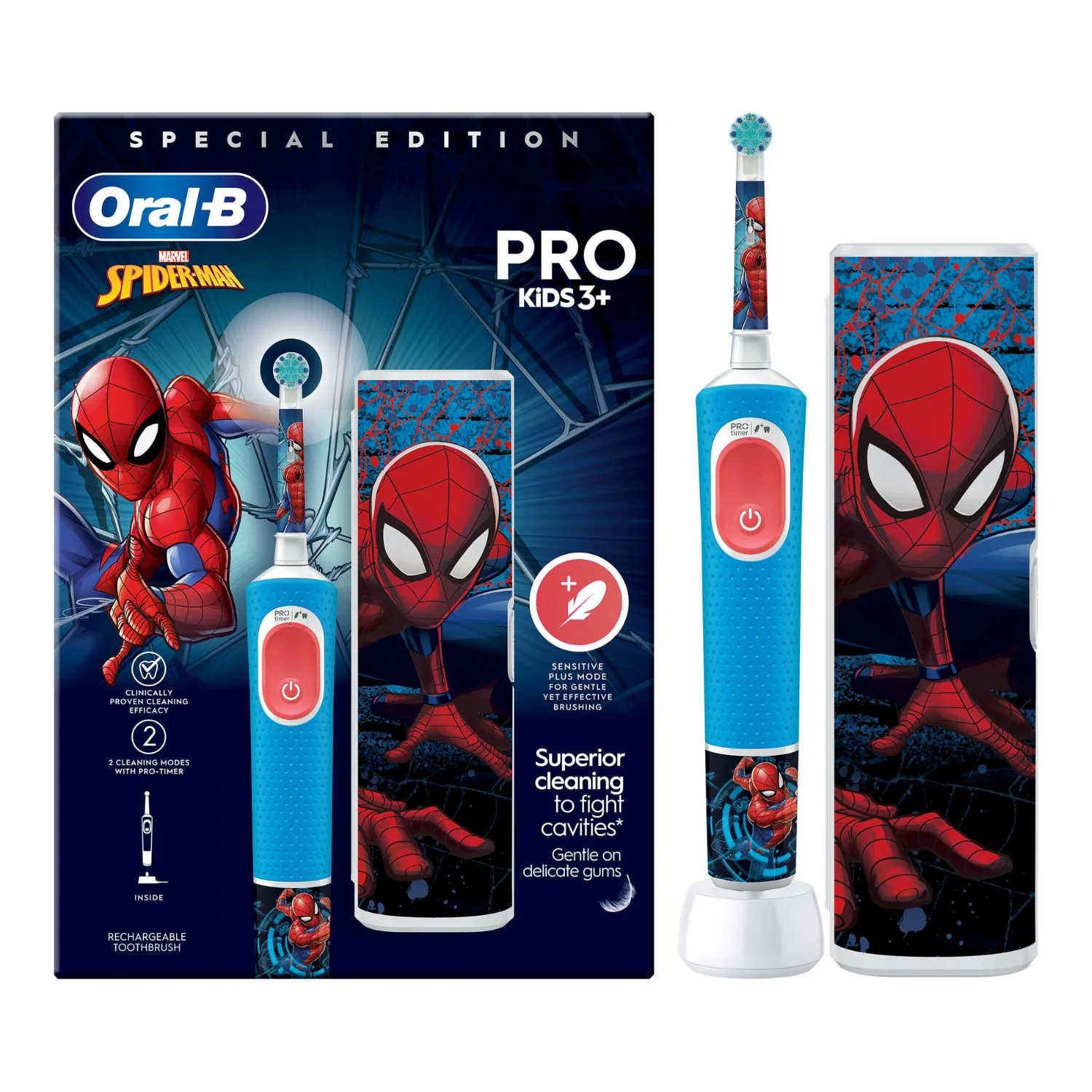 Oral B Kids Vitality Pro Spiderman Gift Set
