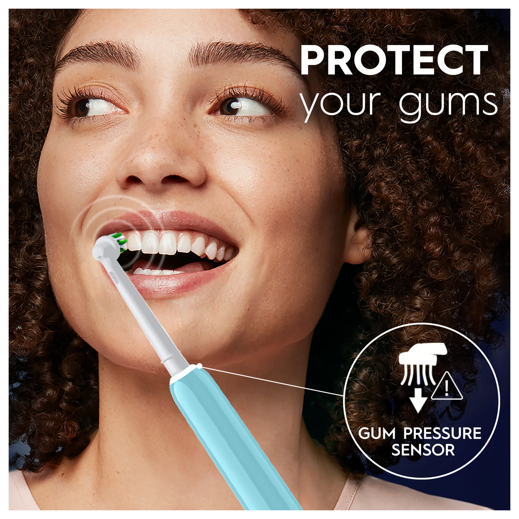 ORAL B PRO 1 CROSS ACTION BLUE TOOTHBRUSH - Image 6