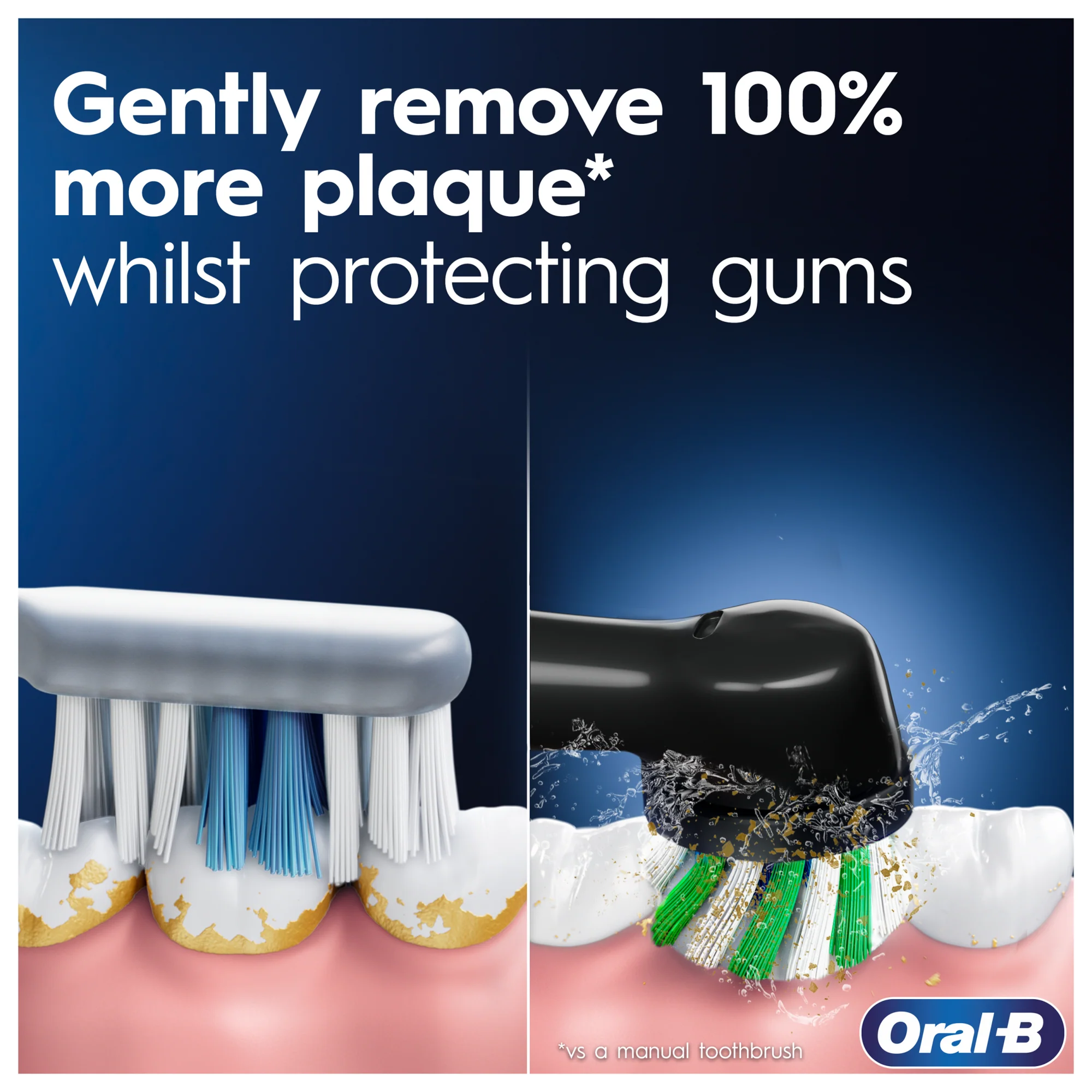 ORAL B PRO 1 CROSS ACTION BLUE TOOTHBRUSH - Image 7
