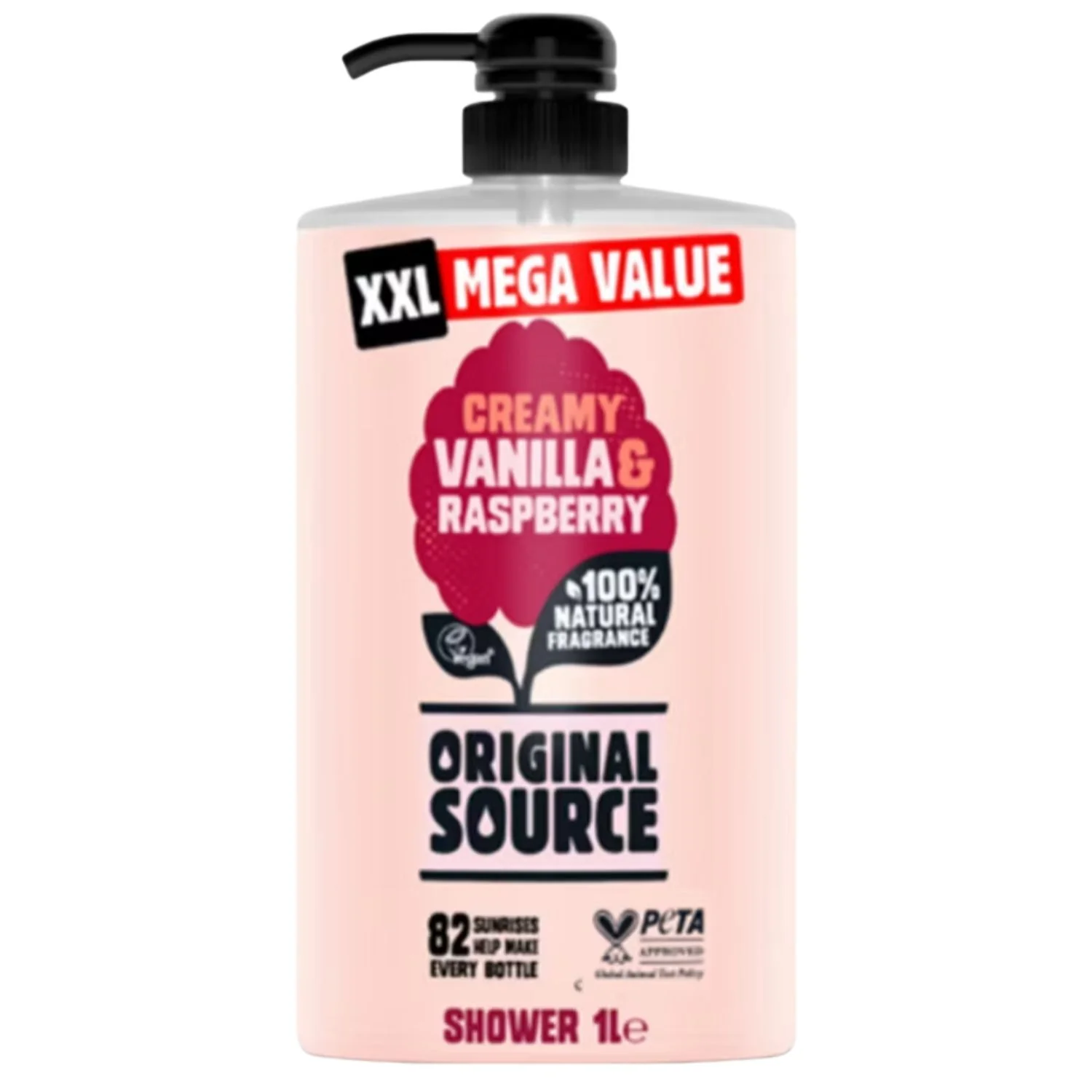 Original Source Vanilla & Raspberry Shower Gel – 1L
