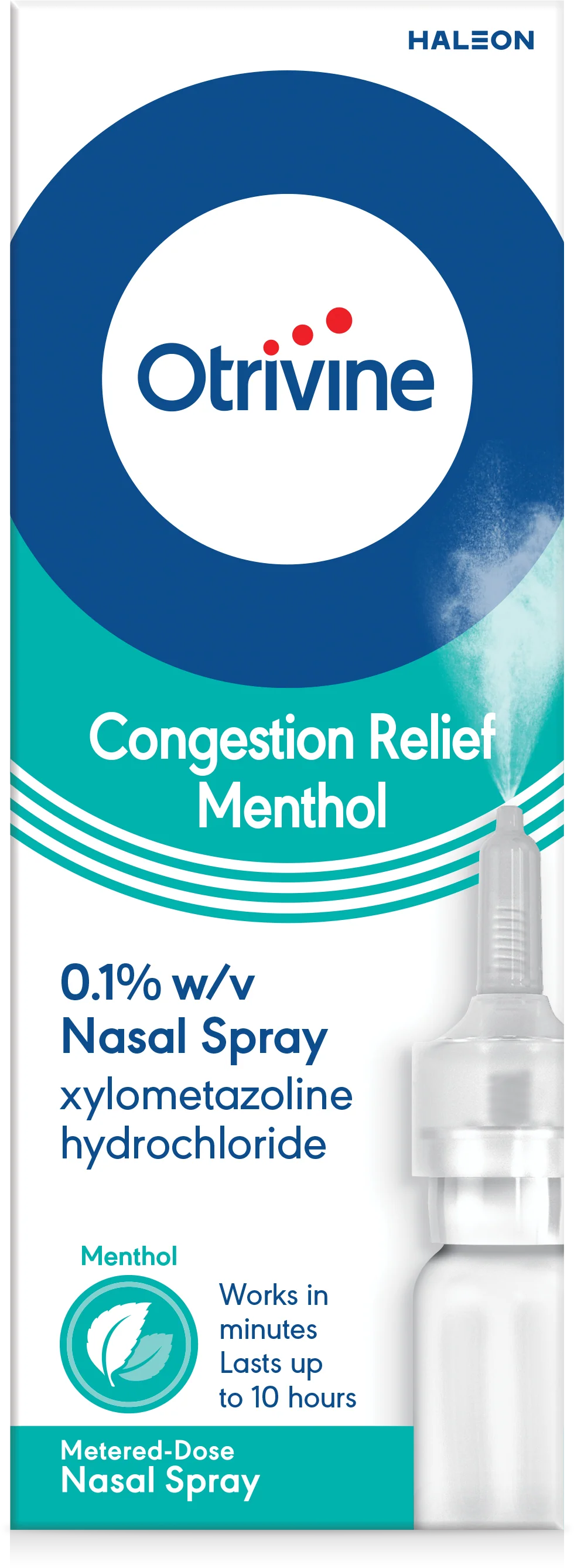 Otrivine Decongestant Mucus Relief 0.1% Nasal Spray 10ml