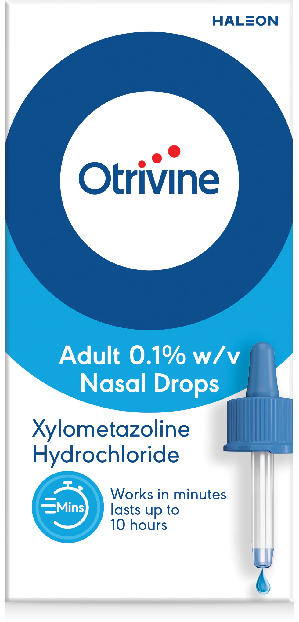 Otrivine Decongestant Adult 0.1% Nasal Drops 10ml