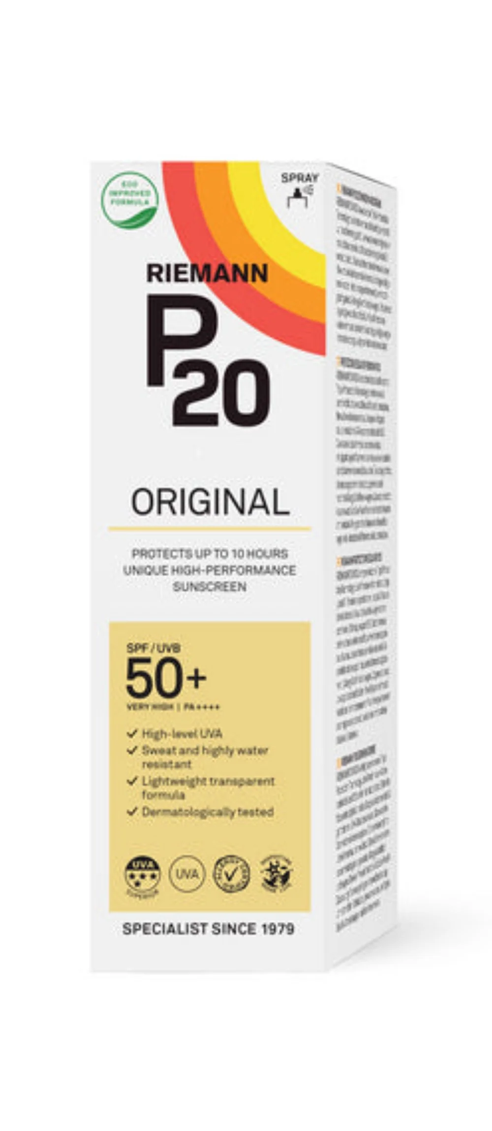 P20 Original Spray SPF 50+ 85ml - Image 3