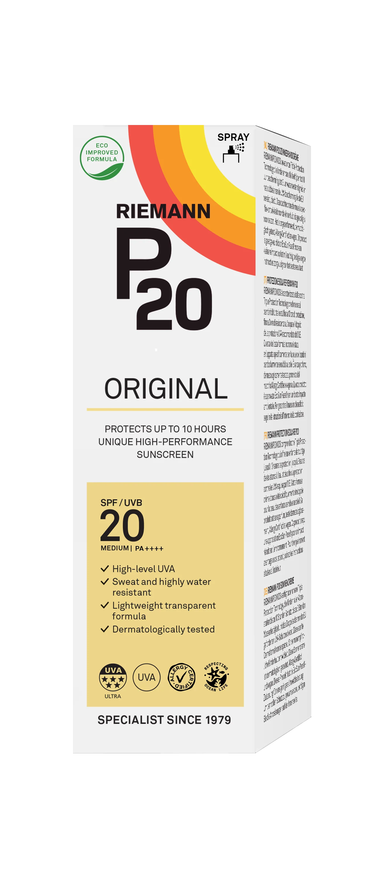 P20 Sun Protection Original Spray SPF20 85ml