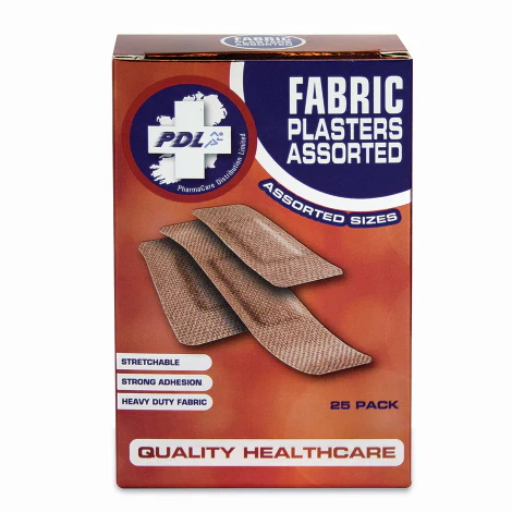 PharmaCare Fabric Assorted Plasters 25's