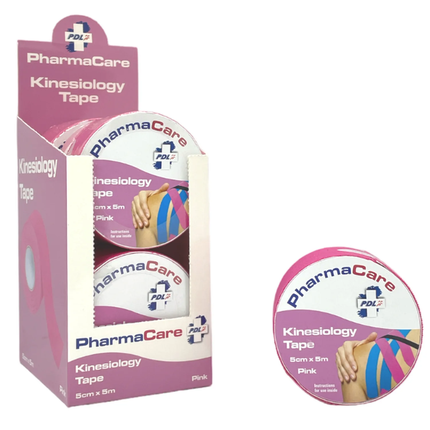 Pharmacare Kinesiology Tape Pink 5cm x 5m